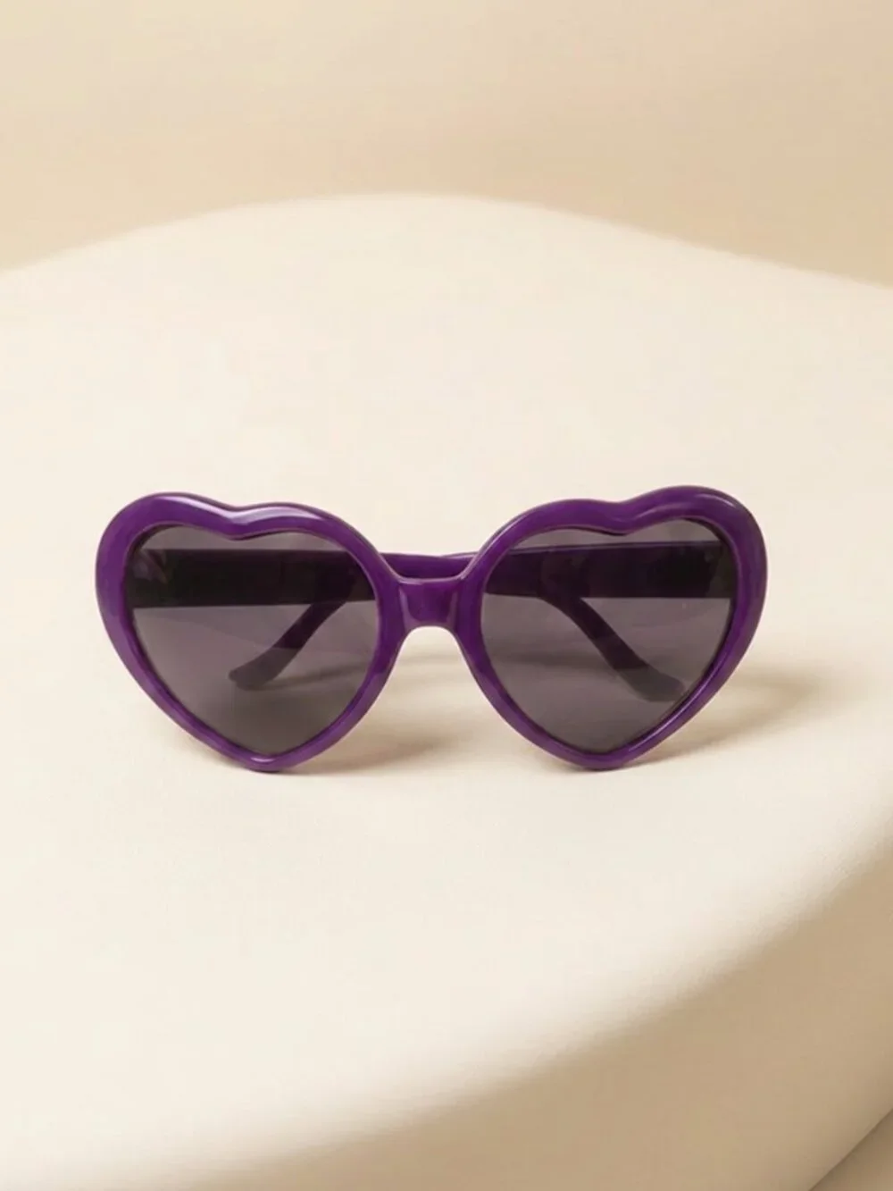 Purple Heart Shaped Sunglasses Retro Y2K Festival Style